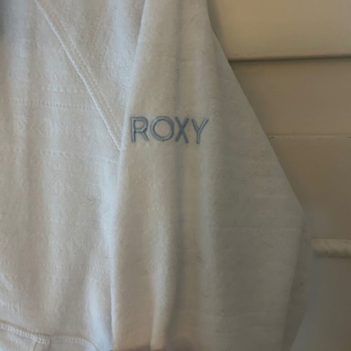 Roxy fleece shirt kids XL 14 years like new, white