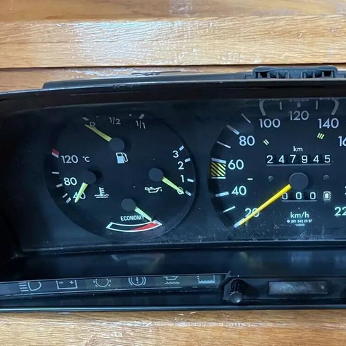 Mercedes 190 W201 instrument cluster used, minor defect