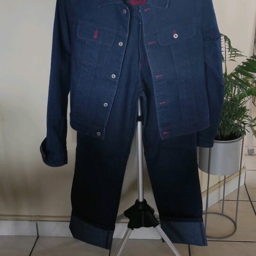 Dolce & Gabbana denim σετ σαν καινούργιο, jean jacket μέγεθος Μ, παντελόνι 30
