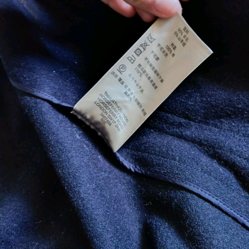 Burberry Brit Navy Blue Montgomery Duffle Coat, wool & cashmere