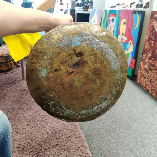 Antique copper planter used