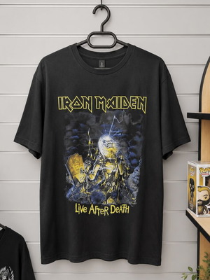 Iron Maiden Live After Death T-shirt, large, cotton