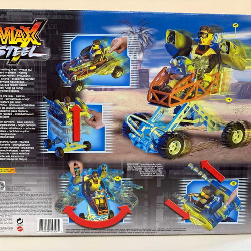 Mattel Max Steel Sahara Moto-Cannon Model 2002 new