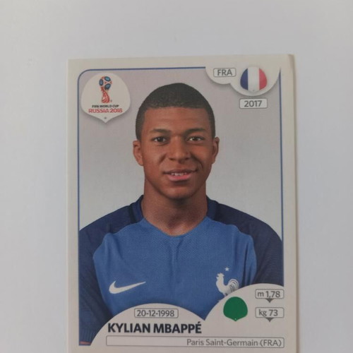 Kylian Mbappé Fifa 2018 World Cup sticker new