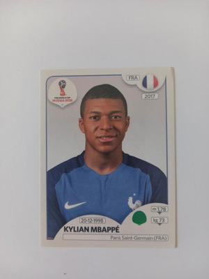 Kylian Mbappé Fifa 2018 World Cup sticker new