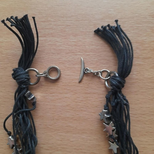 Boho Multi-layered Necklace with Metal Stars like new
