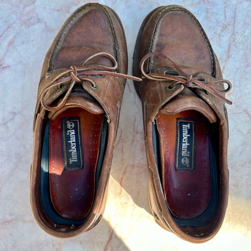 Timberland men's shoes used, leather, brown