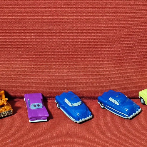 Cars toy cars used, pack of 5, plastic