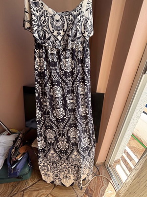 Women’s dress used cotton summer strapless size S/M