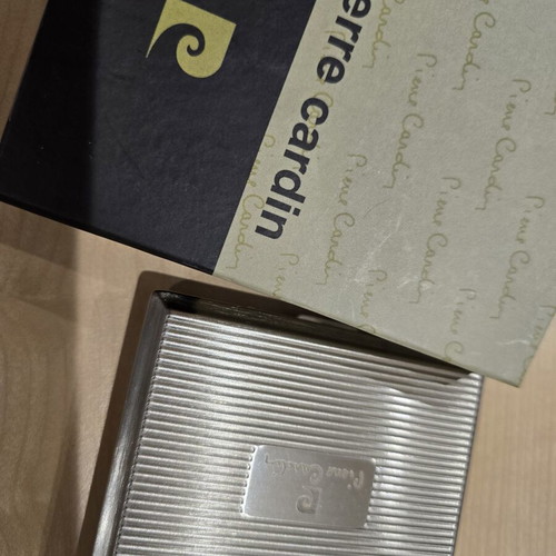 Pierre Cardin cigarette case new, silver color