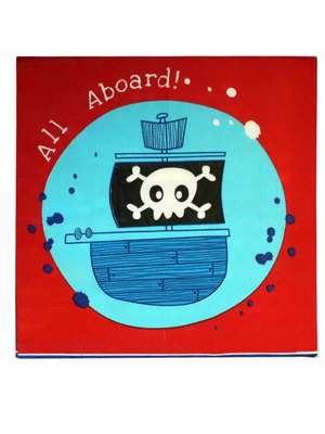 Pirates napkins pack of 20 16.5 x 16.5 cm new