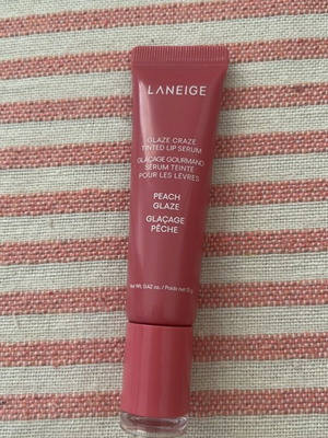 Laneige Glaze Craze Tinted Lip Serum Peach Glaze 12g like new