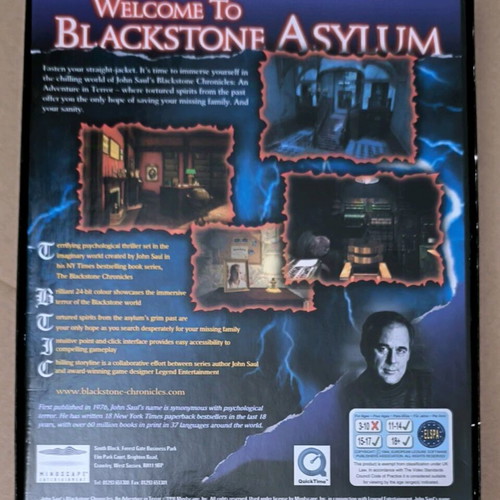 John Saul's Blackstone Chronicles PC CD-ROM like new, Big Box