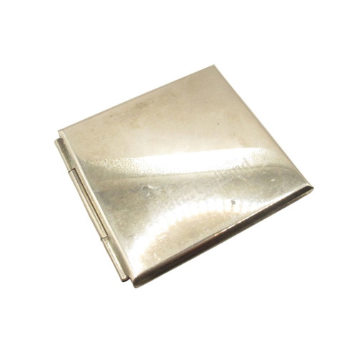 Vintage Maria Galland Paris mirror used, silver-plated, square