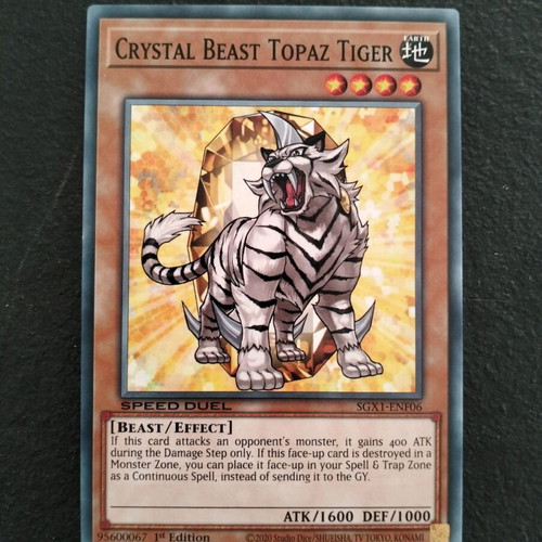 Crystal Beasts Yu-Gi-Oh SXG1 new cards in sleeve