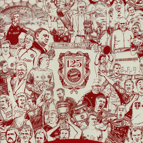Bayern Munchen Official Sticker Album new, 125 years