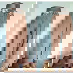  Βιντάζ / "Pepper corn" / Παντελόνι σε γυμνό χρώμα με νήμα λαμέ