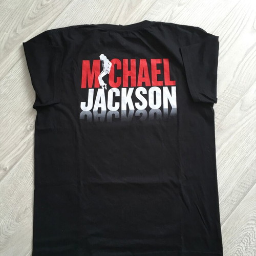 Vintage Rock Yeah Michael Jackson King of Pop T-shirt L used, black