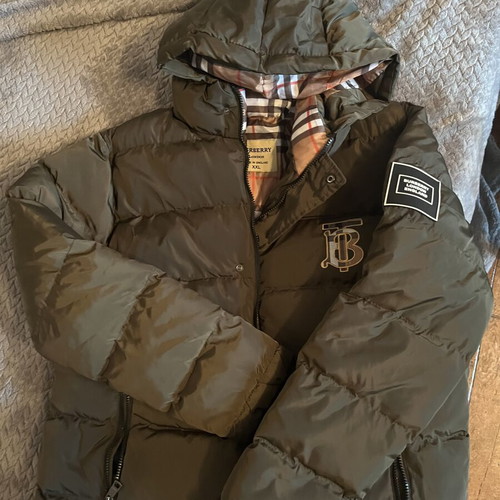 Burberry men's jacket, green, XXL