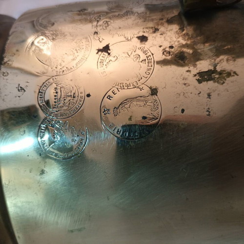 Old Russian Samovar in brass