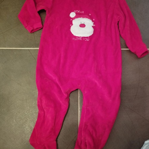 Festive fleece romper 15-18m like new