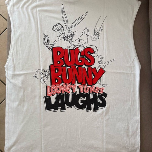 Asos Looney Tunes Sleeveless Shirt Small with Medium Fit Like New