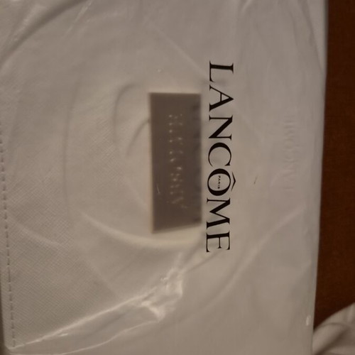Lancome Absolue toiletry bag new, white with embossed rose design