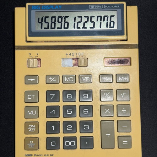 Vintage calculator MBO Profi 1201 DP used
