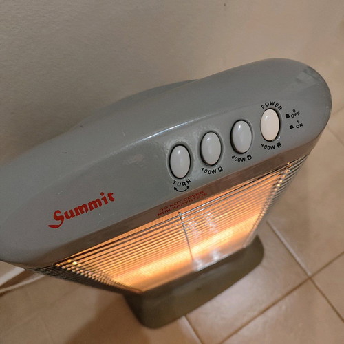 Summit halogen rotating heater 1200W used