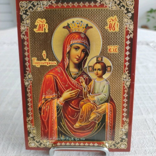 Panagia Gorgoepikoos wooden icon new