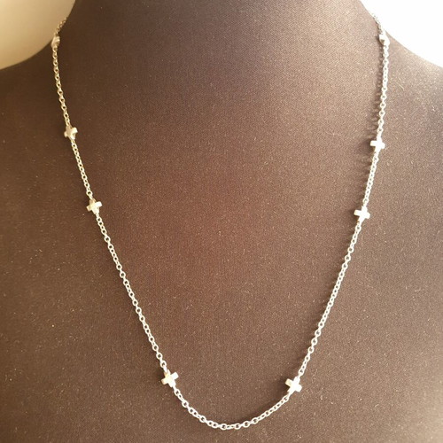 Lalaounis Silver 925 Necklace with Crosses like new, 63 cm