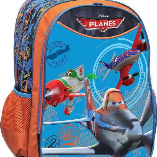 Gim Planes Aces N Races School Backpack for Elementary Kids Blue