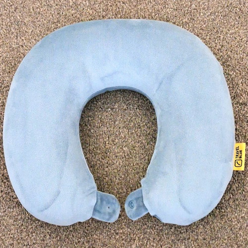 Travel Blue neck pillow like new, soft fabric, missing button