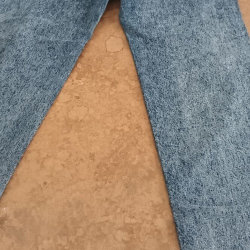 Mom Fit Jeans used, high waist, vintage style, blue, Bershka