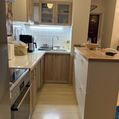 Kitchen counter with storage, like new, 2 deep drawers and large cabinet