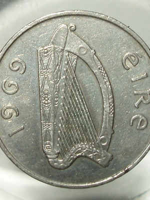10 Pence Ιρλανδίας 1969 μεταχειρισμένο