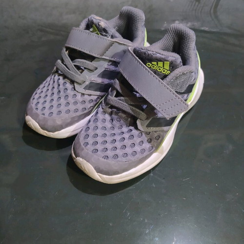 Adidas gray athletic shoes size 23 like new