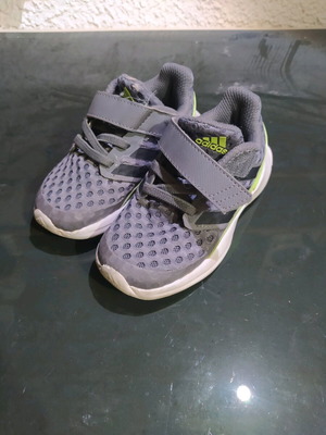 Adidas gray athletic shoes size 23 like new