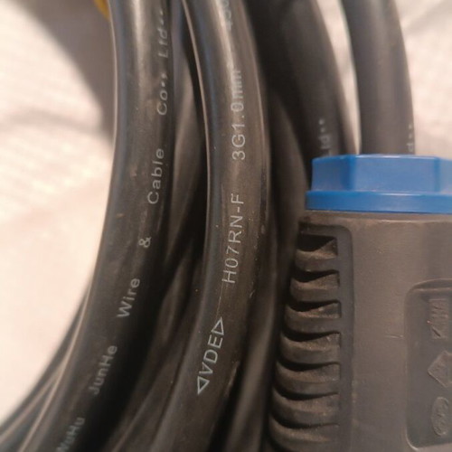 Ballanteza Cable 10 meters like new with flexible black cable 3GX1.00mm²