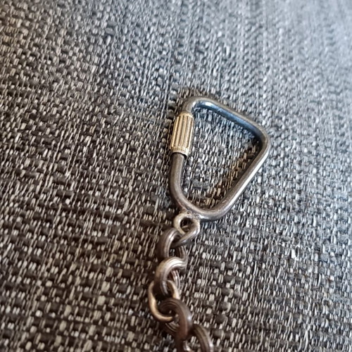 Vintage 925 silver handmade keychain, 20 grams