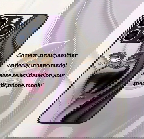 iPhone  13 Pro Max Μωβ Δημιουργική Θερμαινόμενη Γυάλινη Θήκη Κινητού, με Μαύρη Σιλικόνη Ματ