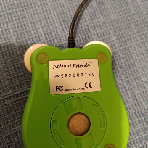 Vintage PC ball PS2 mouse Animal Friends used with two buttons and scroll wheel functional