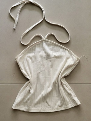 Stradivarius backless summer top white like new