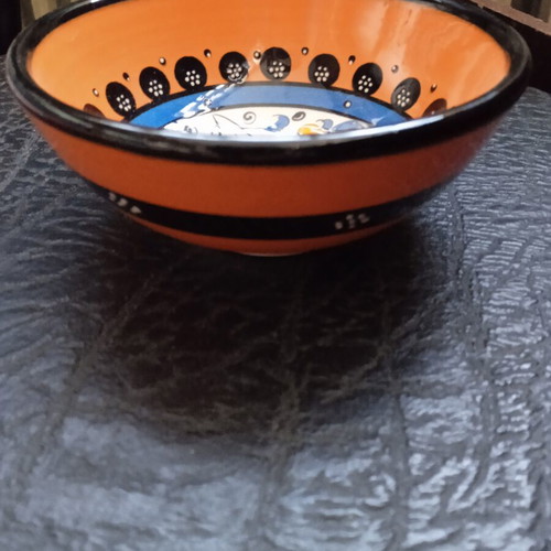 Ceramic bowl with traditional Romanian designs new