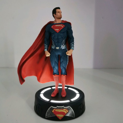 LED Superman 20cm statue figure new