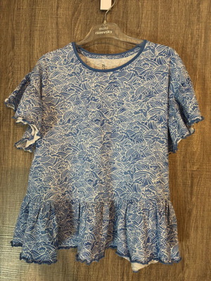 Μπλουζάκι ZY Girls Like New, 9-10 ετών, 132-138 εκ., με βολάν στα μανίκια