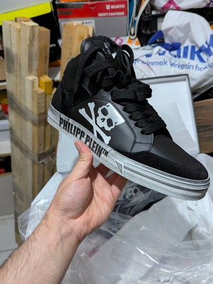 Philipp Plein Retrokickz sneakers size 41 new, black and white leather