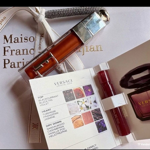 Dior gloss bronze shade new with Versace mini perfume gift