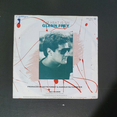 Glenn Frey The Heat Is On record used, pop, 1984 German edition
