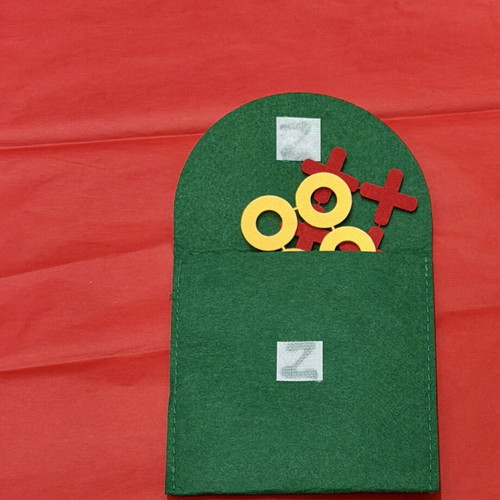 Party favors new with felt tic-tac-toe and colorful pencil